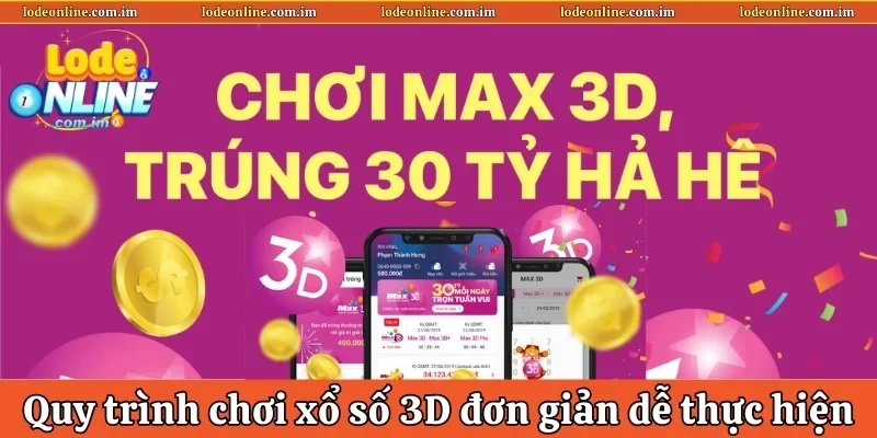 Quy trình chơi xổ số 3D đơn giản dễ thực hiện 