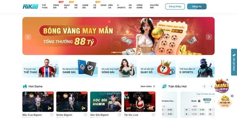 Rik88 - Thiên Đường Đổi Thưởng Đáng Trải Nghiệm Nhất 2025